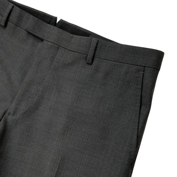 Banana Republic Pants Mens 33x33 Dark Gray Trabaldo Togna 1840 Wool Straight Leg - Picture 3 of 12